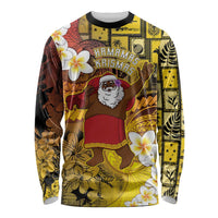Papua New Guinea Retro Christmas Long Sleeve Shirt Hamamas Krismas - Polynesian Pride