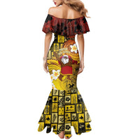 Papua New Guinea Retro Christmas Mermaid Dress Hamamas Krismas - Polynesian Pride