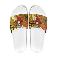 Papua New Guinea Retro Christmas Slide Sandals Hamamas Krismas - Polynesian Pride