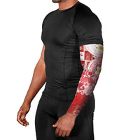 Tonga Christmas Arm Sleeves Kilisimasi Fiefia Retro Style Red - Polynesian Pride