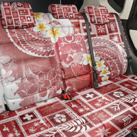 Tonga Christmas Back Car Seat Cover Kilisimasi Fiefia Retro Style Red - Polynesian Pride