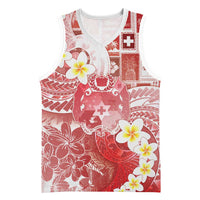 Tonga Christmas Basketball Jersey Kilisimasi Fiefia Retro Style Red - Polynesian Pride