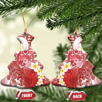 Tonga Christmas Ceramic Ornament Kilisimasi Fiefia Retro Style Red - Polynesian Pride
