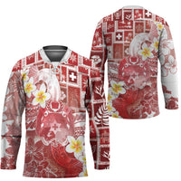 Tonga Christmas Hockey Jersey Kilisimasi Fiefia Retro Style Red - Polynesian Pride