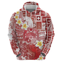 Tonga Christmas Hoodie Kilisimasi Fiefia Retro Style Red - Polynesian Pride