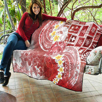 Tonga Christmas Quilt Kilisimasi Fiefia Retro Style Red - Polynesian Pride