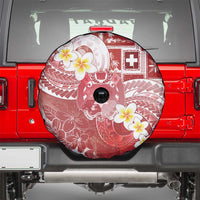 Tonga Christmas Spare Tire Cover Kilisimasi Fiefia Retro Style Red - Polynesian Pride