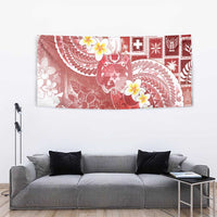 Tonga Christmas Tapestry Kilisimasi Fiefia Retro Style Red - Polynesian Pride