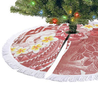 Tonga Christmas Tree Skirt Kilisimasi Fiefia Retro Style Red - Polynesian Pride