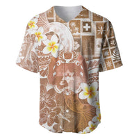 Tonga Christmas Baseball Jersey Kilisimasi Fiefia Retro Style Brown - Polynesian Pride