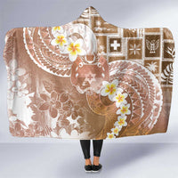 Tonga Christmas Hooded Blanket Kilisimasi Fiefia Retro Style Brown - Polynesian Pride