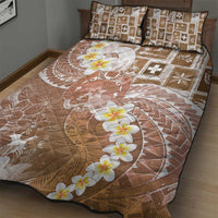 Tonga Christmas Quilt Bed Set Kilisimasi Fiefia Retro Style Brown - Polynesian Pride