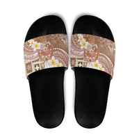 Tonga Christmas Slide Sandals Kilisimasi Fiefia Retro Style Brown - Polynesian Pride