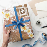 Tonga Christmas Wrapping Paper Kilisimasi Fiefia Retro Style Brown - Polynesian Pride