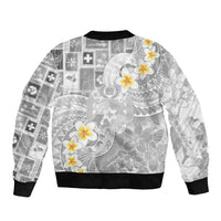 Tonga Christmas Bomber Jacket Kilisimasi Fiefia Retro Style White - Polynesian Pride