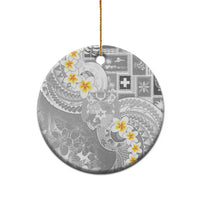 Tonga Christmas Ceramic Ornament Kilisimasi Fiefia Retro Style White - Polynesian Pride