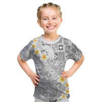 Tonga Christmas Kid T Shirt Kilisimasi Fiefia Retro Style White - Polynesian Pride