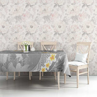 Tonga Christmas Tablecloth Kilisimasi Fiefia Retro Style White - Polynesian Pride