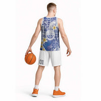 Federated States Of Micronesia Christmas Basketball Jersey Retro Style Bright Version - Polynesian Pride