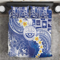 Federated States Of Micronesia Christmas Bedding Set Retro Style Bright Version - Polynesian Pride