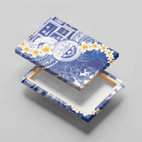 Federated States Of Micronesia Christmas Canvas Wall Art Retro Style Bright Version - Polynesian Pride