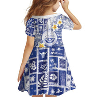 Federated States Of Micronesia Christmas Family Matching Off Shoulder Maxi Dress and Hawaiian Shirt Retro Style Bright Version - Polynesian Pride