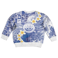 Federated States Of Micronesia Christmas Kid Ugly Christmas Sweater Retro Style Bright Version - Polynesian Pride