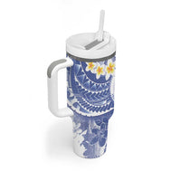 Federated States Of Micronesia Christmas Tumbler With Handle Retro Style Bright Version - Polynesian Pride