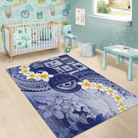 Federated States Of Micronesia Christmas Area Rug Retro Style Dark Version - Polynesian Pride