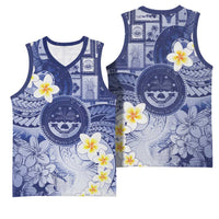 Federated States Of Micronesia Christmas Basketball Jersey Retro Style Dark Version - Polynesian Pride