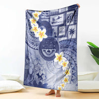 Federated States Of Micronesia Christmas Blanket Retro Style Dark Version - Polynesian Pride