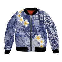 Federated States Of Micronesia Christmas Bomber Jacket Retro Style Dark Version - Polynesian Pride