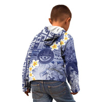 Federated States Of Micronesia Christmas Kid Hoodie Retro Style Dark Version - Polynesian Pride