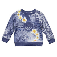 Federated States Of Micronesia Christmas Kid Ugly Christmas Sweater Retro Style Dark Version - Polynesian Pride