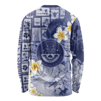 Federated States Of Micronesia Christmas Long Sleeve Shirt Retro Style Dark Version - Polynesian Pride