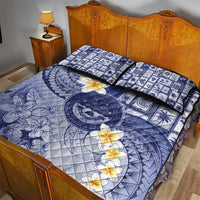 Federated States Of Micronesia Christmas Quilt Bed Set Retro Style Dark Version - Polynesian Pride
