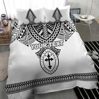Personalised Melanesian Brotherhood Bedding Set With Tribal Pattern - Polynesian Pride