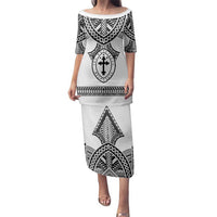 Personalised Melanesian Brotherhood Family Matching Puletasi and Hawaiian Shirt With Tribal Pattern - Polynesian Pride