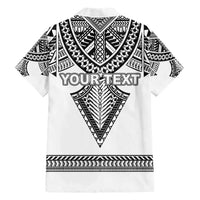 Personalised Melanesian Brotherhood Family Matching Short Sleeve Bodycon Dress and Hawaiian Shirt With Tribal Pattern LT05 - Polynesian Pride