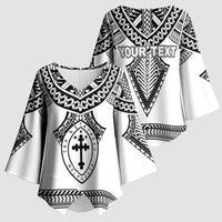 Personalised Melanesian Brotherhood Kimono Sleeve Blouse With Tribal Pattern - Polynesian Pride