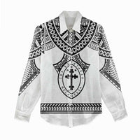 Personalised Melanesian Brotherhood Women Casual Shirt With Tribal Pattern - Polynesian Pride