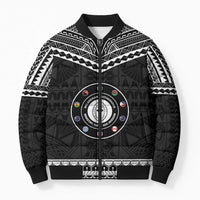 Personalised Melanesian Brotherhood Bomber Puffer Jacket Ministry Faith And Mission - Polynesian Pride