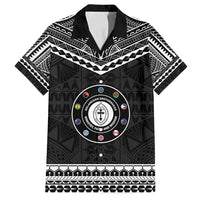 Personalised Melanesian Brotherhood Family Matching Puletasi and Hawaiian Shirt Ministry Faith And Mission LT05 Dad's Shirt - Short Sleeve Black - Polynesian Pride