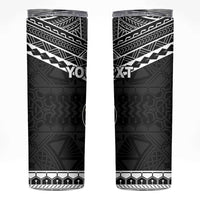 Personalised Melanesian Brotherhood Skinny Tumbler Ministry Faith And Mission LT05 Black - Polynesian Pride
