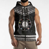 Personalised Melanesian Brotherhood Sleeveless Zip Hoodie Ministry Faith And Mission LT05 - Polynesian Pride