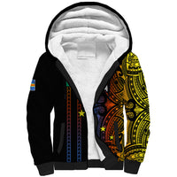 Custom Vanuatu Tafea Sherpa Hoodie Polynesian Tribal LT6 Unisex Black - Polynesian Pride