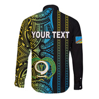 Custom Vanuatu Torba Long Sleeve Button Shirt Polynesian Tribal LT6 - Polynesian Pride