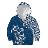 Hawaii Summer Kid Hoodie Mix Polynesian Dark Blue LT6 - Polynesian Pride