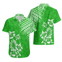 Hawaii Summer Hawaiian Shirt Mix Polynesian Green LT6 - Polynesian Pride