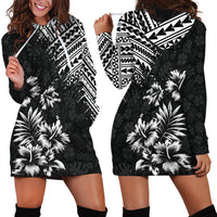 Hawaii Summer Hoodie Dress Mix Polynesian Black LT6 - Polynesian Pride